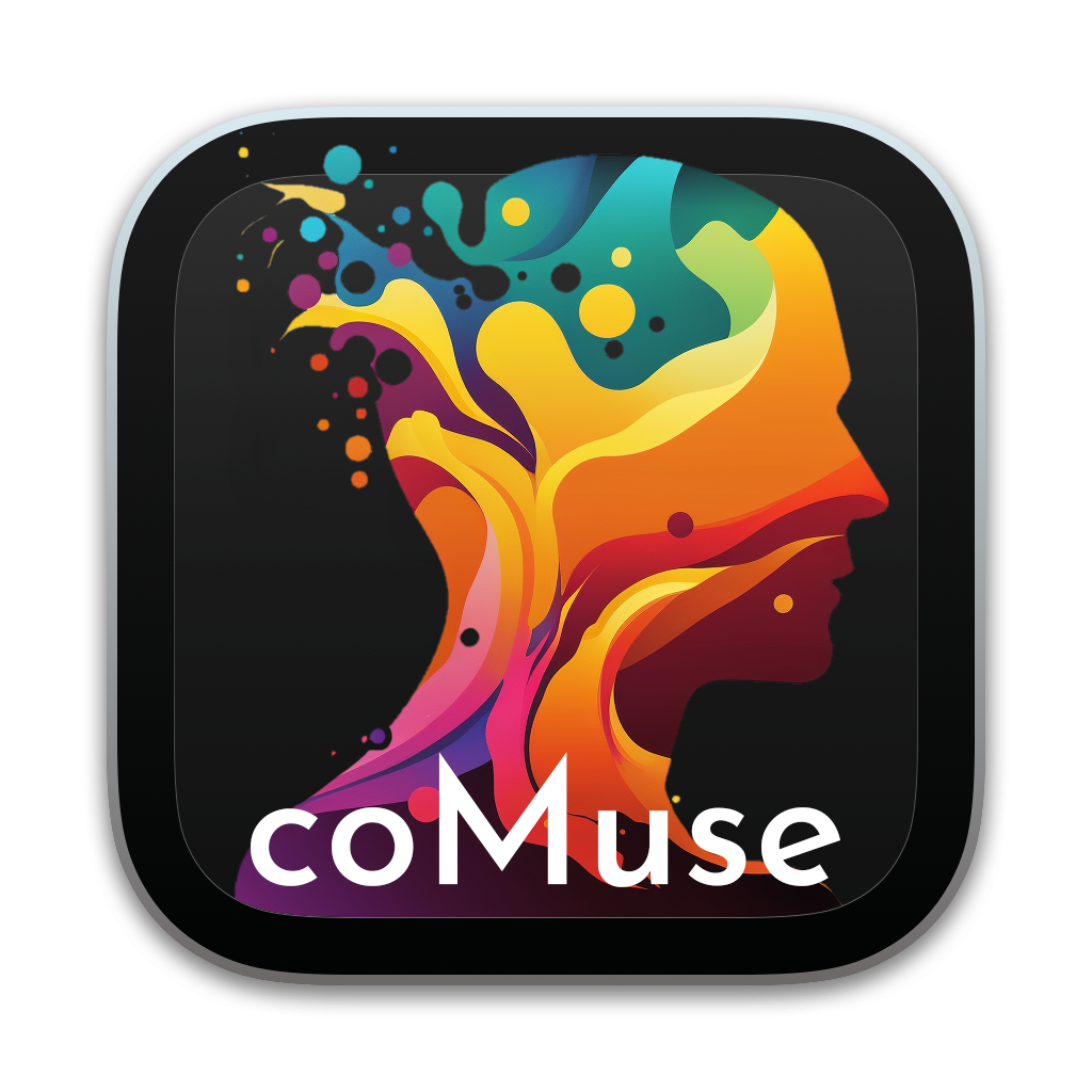 Stylised icon for the coMuse project